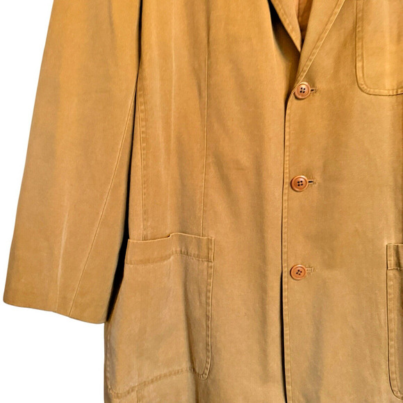 TheTerritory Ahead Sz XL Silk Blend Sport/Barn Jacket Light Academia Casual - Picture 6 of 15